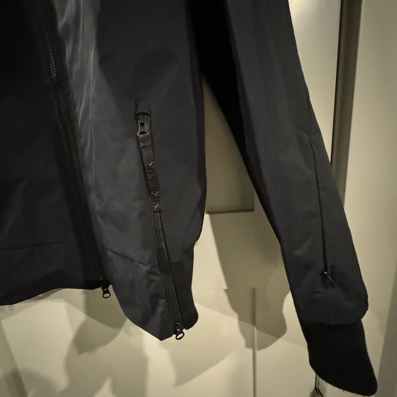 Women's Nike Air Woven Black Insulated Pilot Flight Bomber Zip Up Jacket Sz S! - Picture 7 of 13